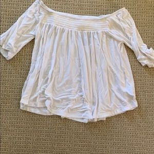 American eagle off the shoulder shirt